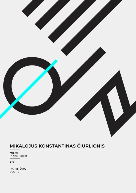Média — noty Mikalojus Konstantinas Čiurlionis — Symfonická báseň „V lese“, VL 1 — varhanní noty